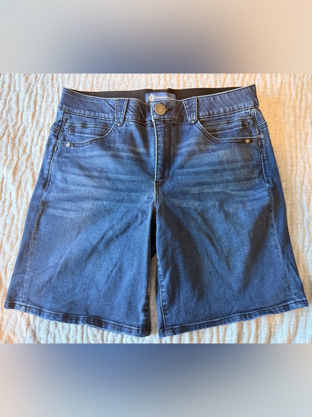 Democracy Dark Blue Denim Women's Shorts
